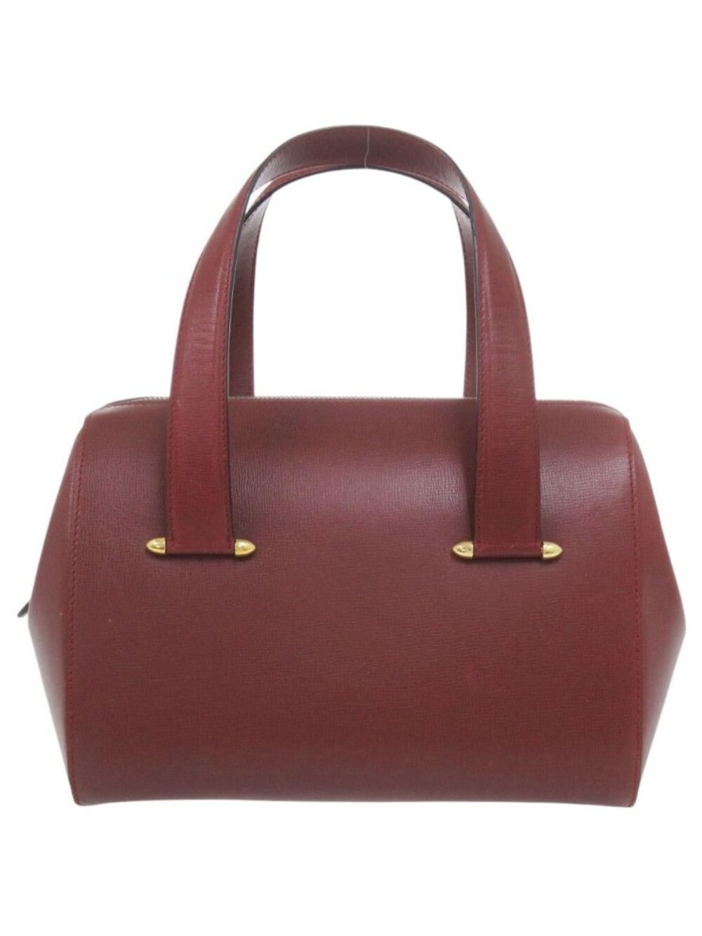 Cartier Mini Boston Bag Must Leather Bordeaux
